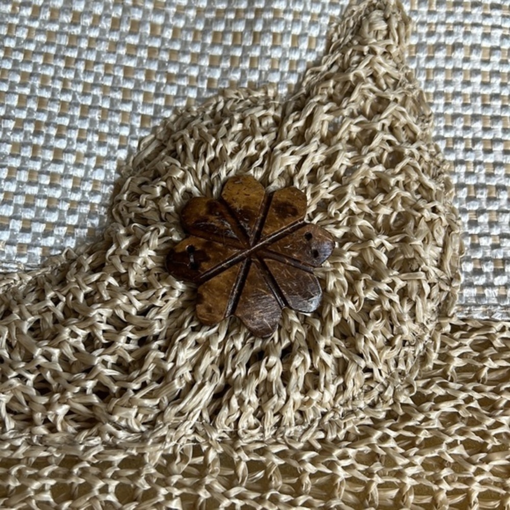 Wicker Look Lined Beach Bag‎ Tote - Picture 4 of 4